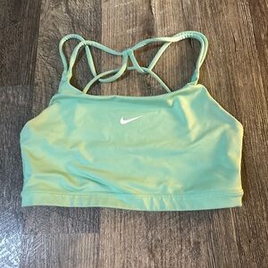 Nike Light Mint Green Strappy Sports Bra